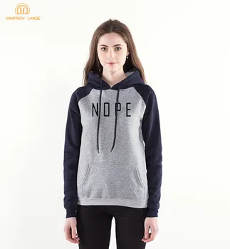 

NOPE Letters Print Funny Hoodies Women 2020 Spring Autumn Punk Sweatshirts Women K-pop Raglan Hoodie Brand Harajuku Hoodie S-XXL