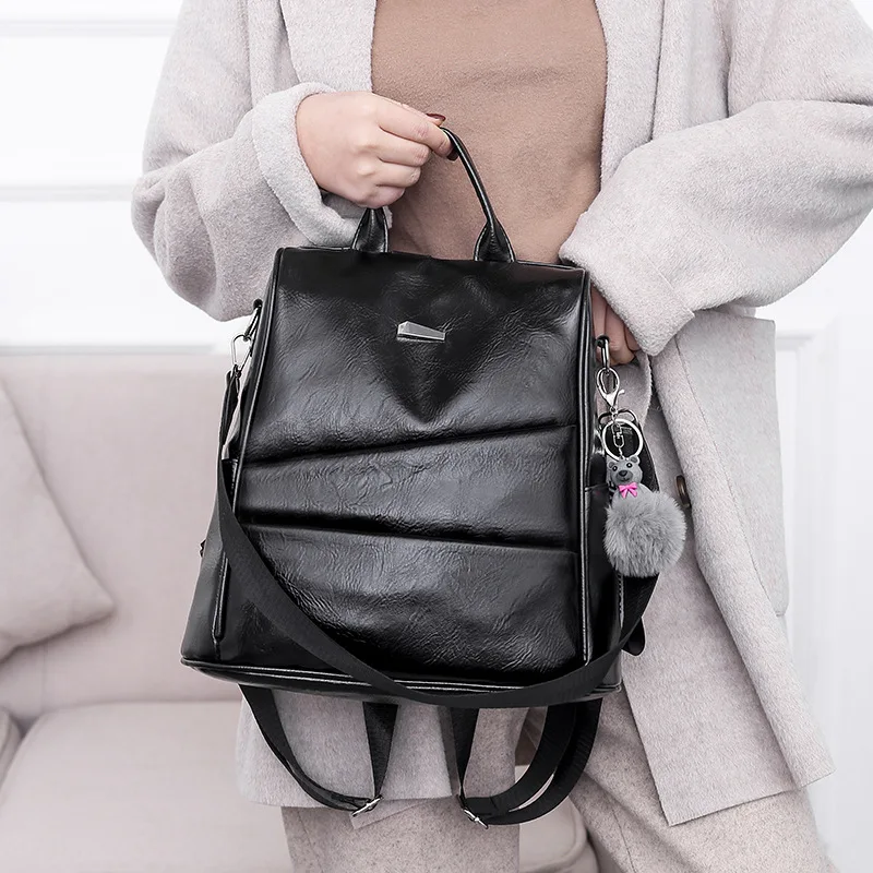 

2019 New Style Korean-style Multi-functional Large-Volume Backpack Women's Versatile Fashion Casual Anti-theft Backpack
