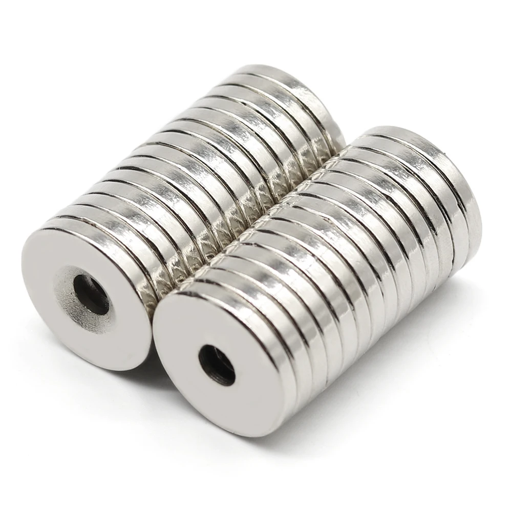 5/10/20/50 Pcs 20x3-5 Round NdFeB Neodymium Magnet N35 Super Powerful Small imanes Permanent Magnetic Disc 20x3 Hole 5