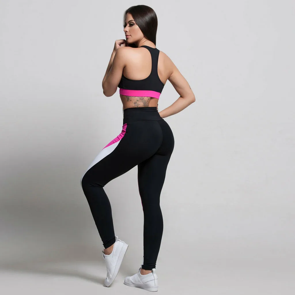 Новые модные женские леггинсы с высокой талией спортивные беговые фитнес-упражнения эластичные леггинсы одежда для тренировок Polainas L511