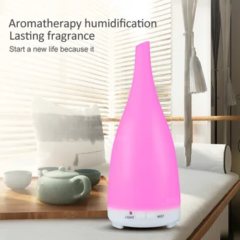 

Essential oil disperser air humidifier cold fog machine aromatherapy 7 color LED air conditioning room smoke machine