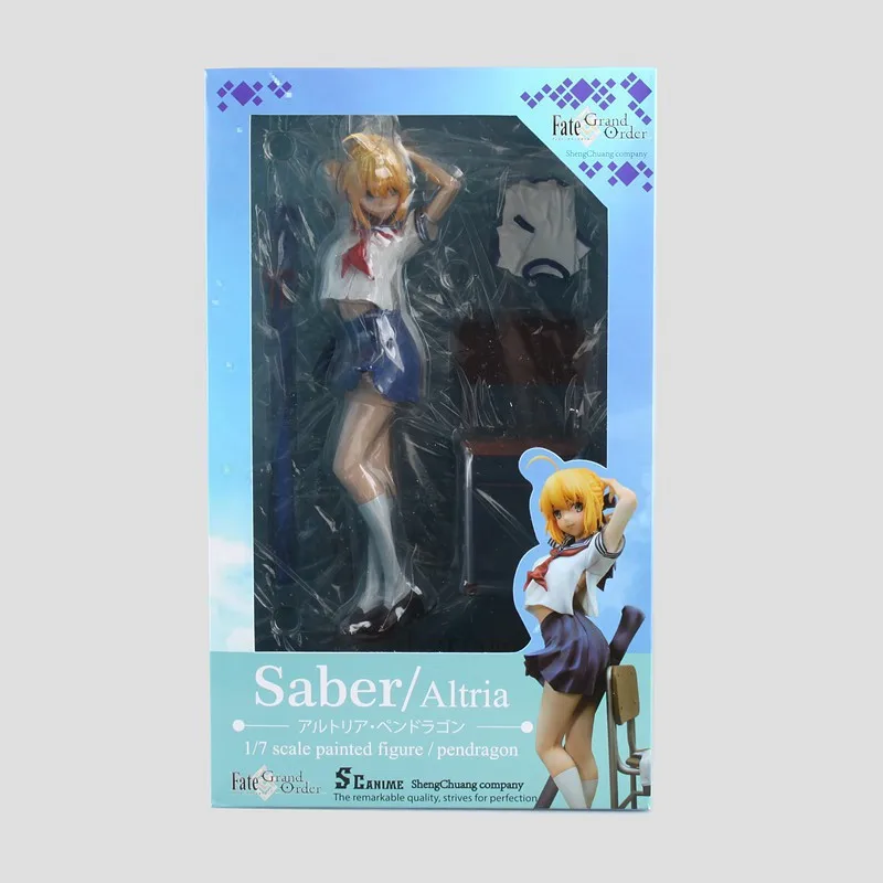 Fate Grand Order Saber Altria школьная форма Ver. Фигурка модель игрушки