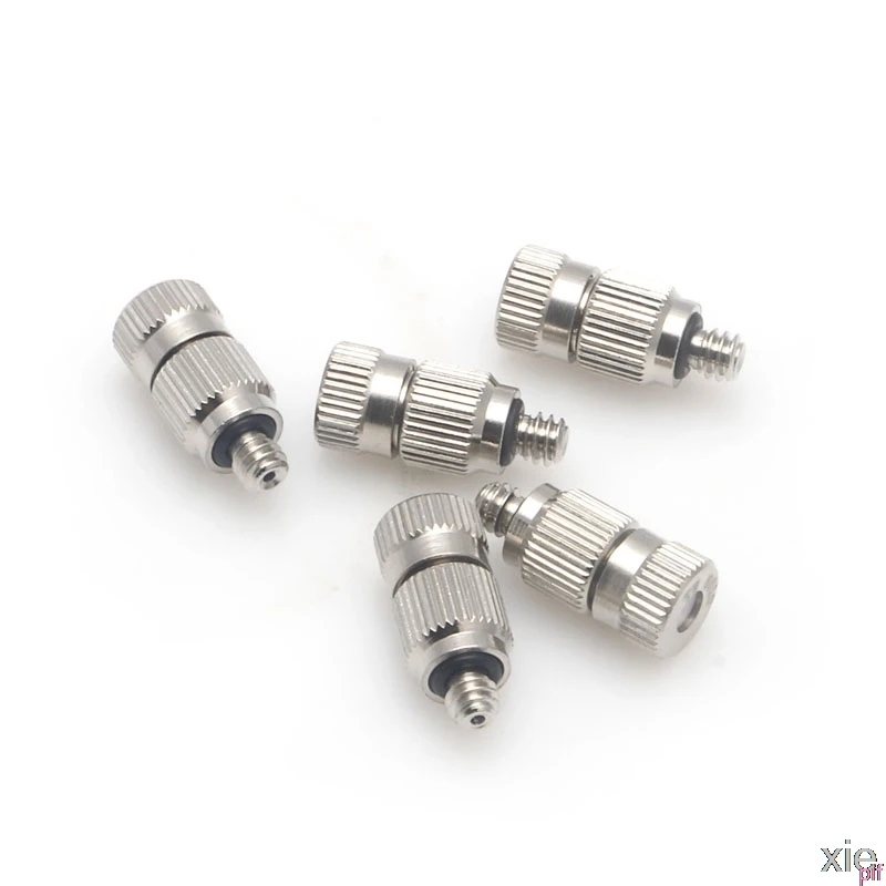 5pcs 2-section Fine Brass Misting Nozzles for Cooling System( 0.80mm) New
