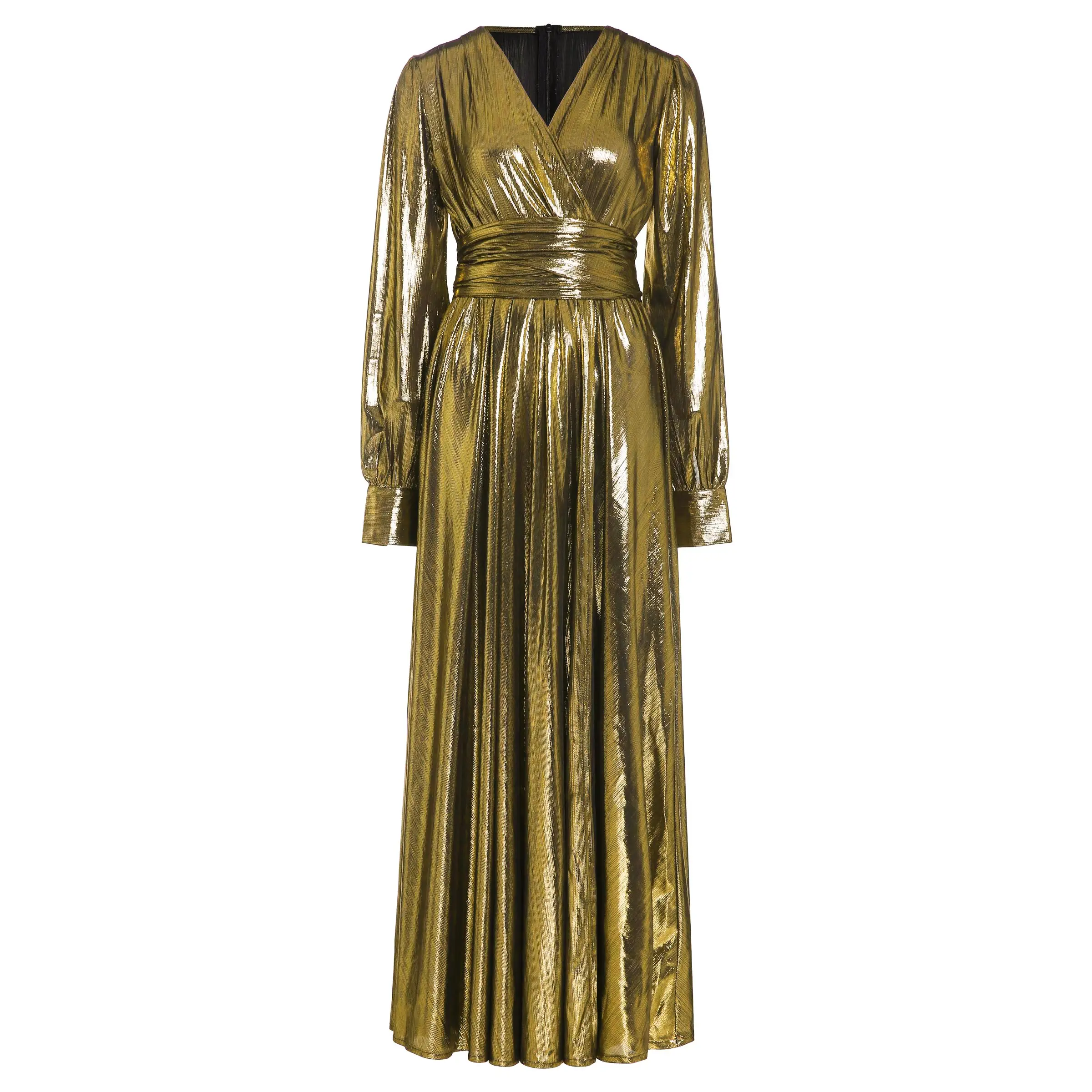 Светоотражающие дизайнерские Элегантные вечерние платья для женщин длинное платье размера плюс африканская мода сексуальный халат Золотой Бренд Макси Vestido