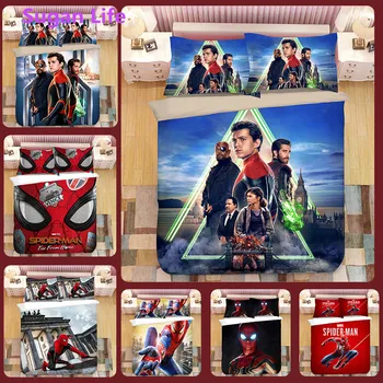 

Cartoon Spiderman Bedding Set Boy&Girls The Avengers Duvet Cover Set Princess Bed Linen Batman Bedclothes Student Dormitory Beds