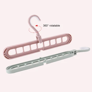 

Magic Multi-port Support Hanger For Drying Rack Multi-function Plastic Hanger Drying Rack Storage Hanger 1/3/5/7PC