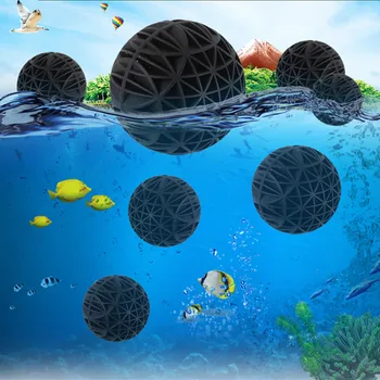 

50Pcs/lot Portable Aquarium Bio Balls Filter Media Wet Dry Koi Fish Tank Pond Reefs For Air Pump Canister Clean 16mm Wholesale