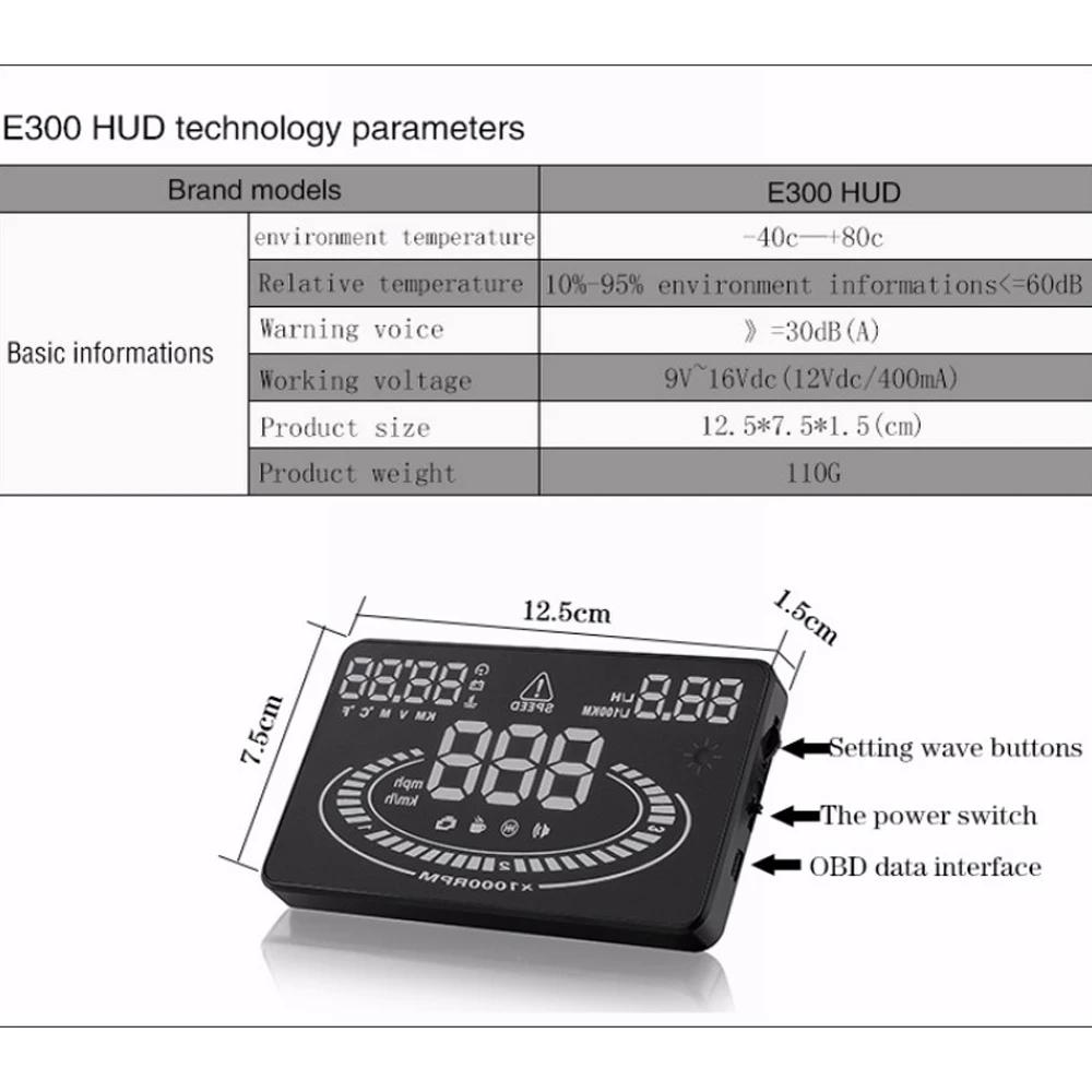 Skoda Superb/Yeti/Fabia/Octavia 2010-2019 ڵ OBD HUD   ÷  ũ  ݻ  