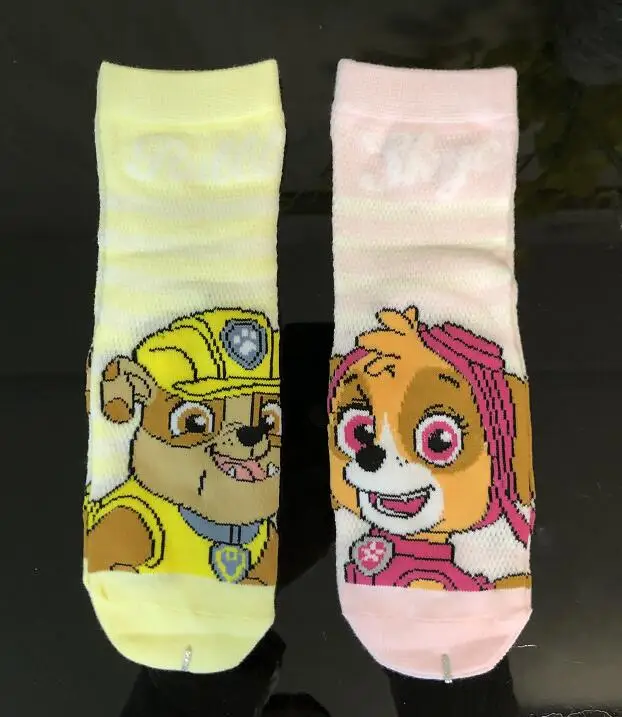 Genuine Paw Patrol 1pair 14cm Kids Children sock with chase marshall skye rubble 4 colors children toy Birthday gift figure toy