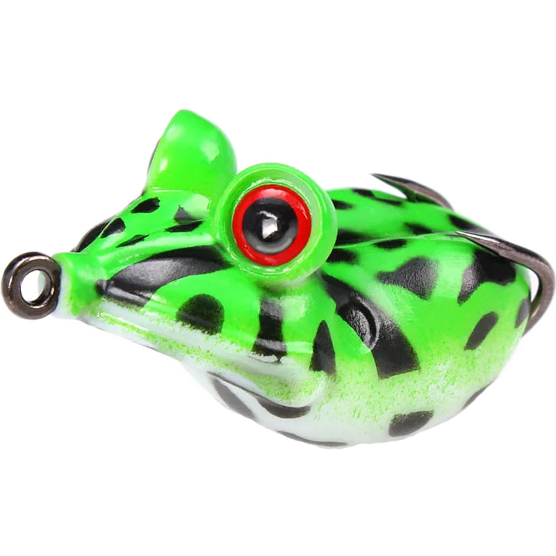 

2pcs/lot Frog Fishing Lures Soft Tube Bait Fishing Lures Frog Lure Treble Hooks Frog Artificial Soft Bait for Freshwater pesca