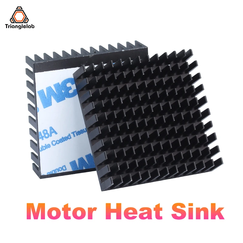 Алюминиевый радиатор двигателя Trianglelab, совместимый с шаговым двигателем Nema17, 40x40 мм, 3 м, прочный клей для 3D-принтера ender 3 CR10 Алюминиевый радиатор двигателя Trianglelab, совместимый с шаговым двигателем Nema17, 40x40 мм, 3 м, прочный клей для 3D-принтера ender 3 CR10