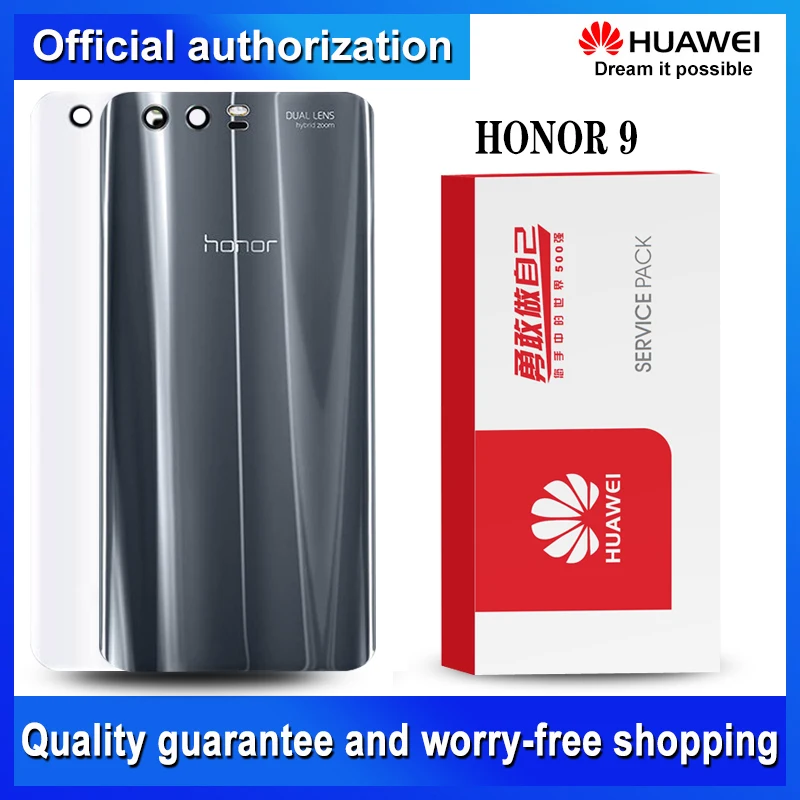 Оригинальный задний корпус Замена для Huawei Honor 9 Задняя крышка батареи с