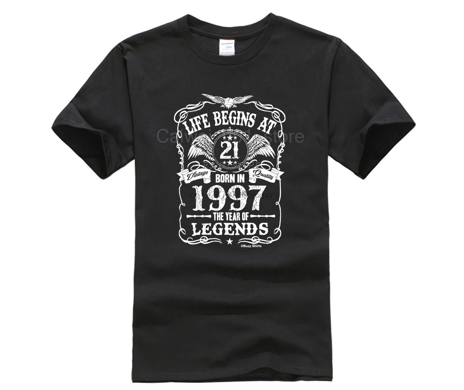 Мужская белая футболка с коротким рукавом жизнь начинается 21 мужчины s рожденные
