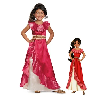 

Carnival Purim Elena Of Avalor Costume Latin Princess Cosplay Halloween Stage Show Fancy Party Dress