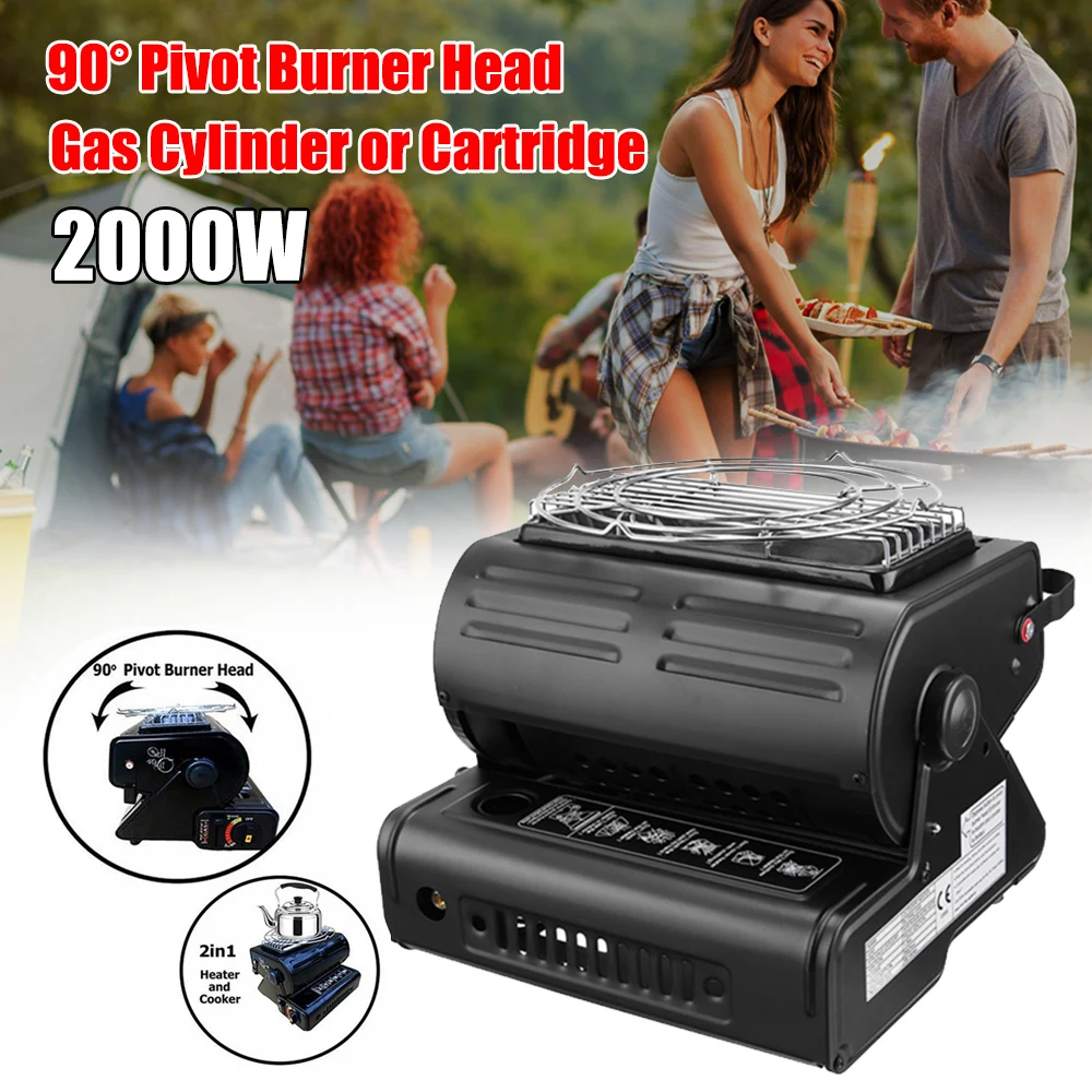 

Outdoor Camping Space Heaters Portable Gas Heaters Grill Warmer Barbecue Cooking Stoves for Travel Fishing Hiking Camping