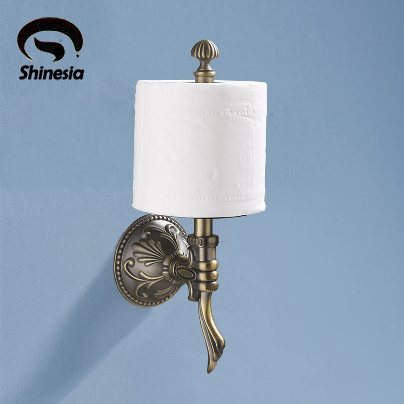 Shinesia роскошный держатель для туалетной бумаги античный латунный винтажный