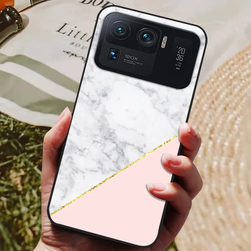 Premium Black Bumper Soft TPU Silicone Back Cover for 6.81-inch Smartphones