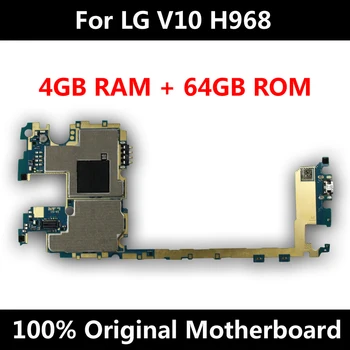 

New Arrival Original Motherboard For LG V10 H968 64GB Dual SIM Unlocked Mainboard Android OS System Function Logic Board