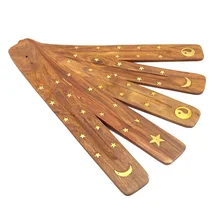 Домашний декор элегантная подставка для ароматических палочек доска ароматный портативный инструмент-ловушка Joss ремесло Ретро деревянная Подарочная горелка