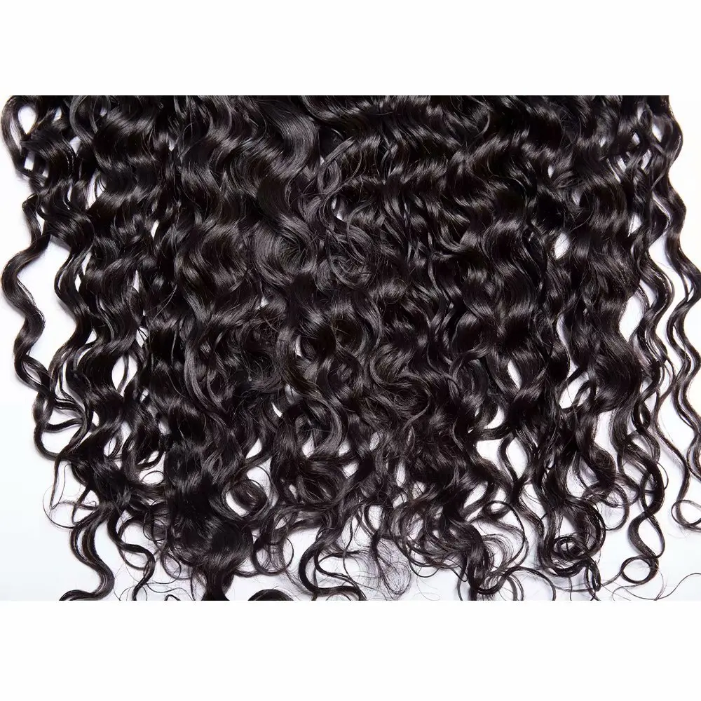 Lace Frontal Only 13x4 Water Wave Closure Human Hair Brazilian Lace Frontal Closure Deep HD Transparent Lace Front Closure Only 4