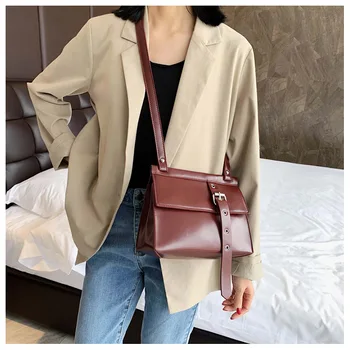 

Luxury Handbags Women Bags Designer PU Leather Messenger Bags Solid Color Shoulder Crossbody Bags For Women Sac A Main