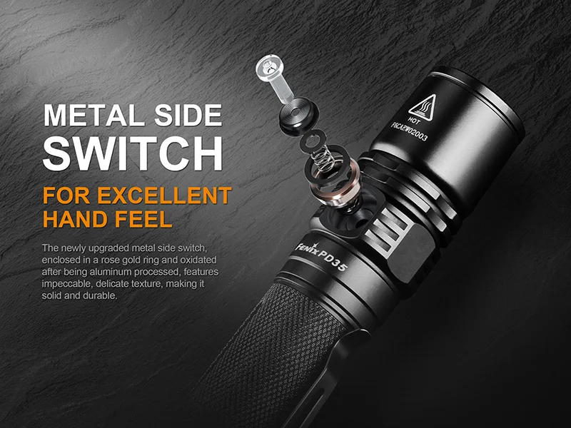 Fenix PD35 V2.0 Cree XP-L HI V3 светодиодный 1000 люмен 18650 тактический фонарик Фонарь