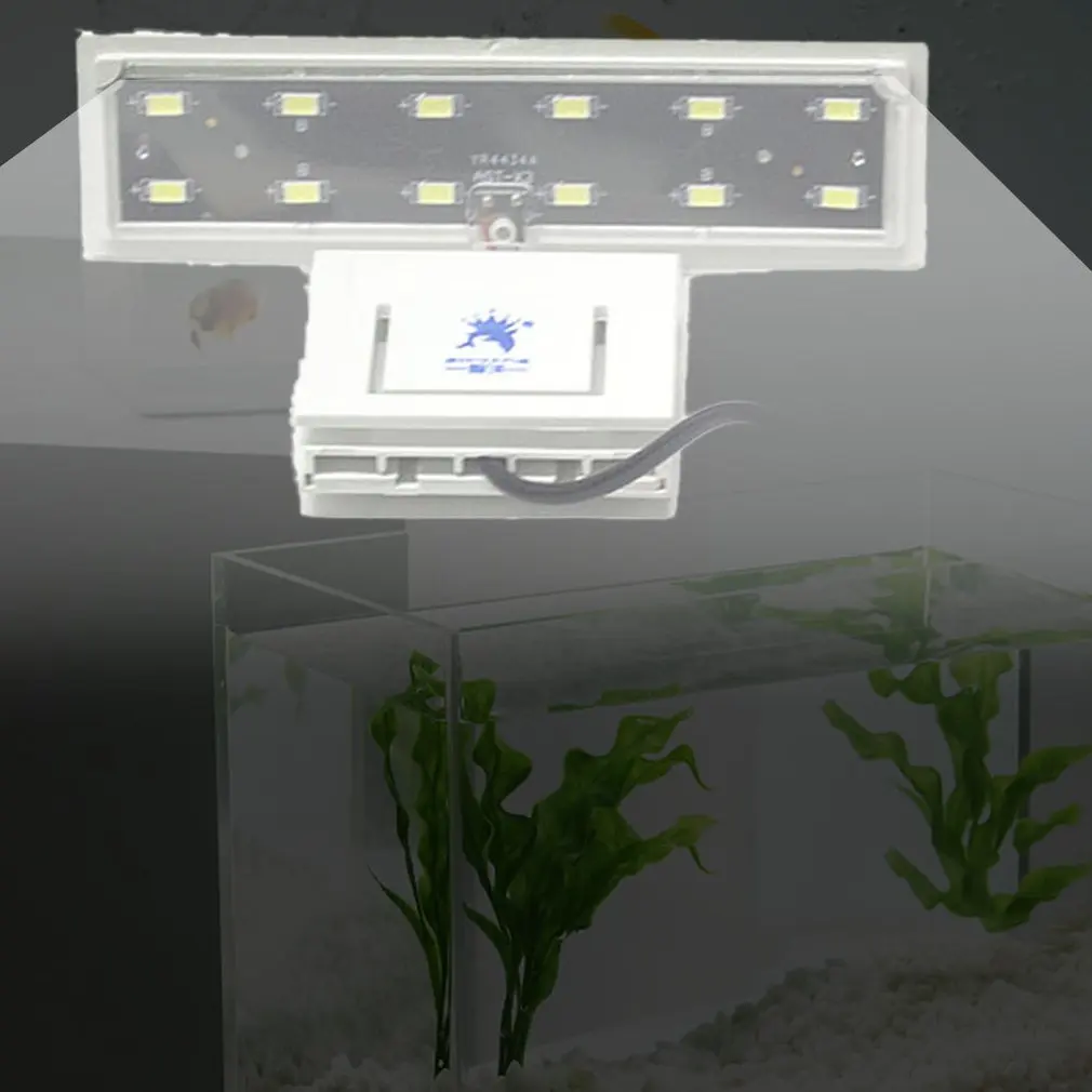 Высокая яркость аквариума Гибкая клипса лампа для аквариума над головой светодиодный аквариумный зажим для воды лампа для освещения