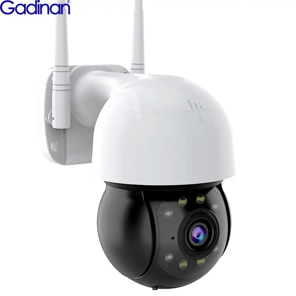 Миниатюрная PTZ камера Gadinan H.265 1080P Yoosee с Wi Fi 4 кратным цифровым зумом ИИ
