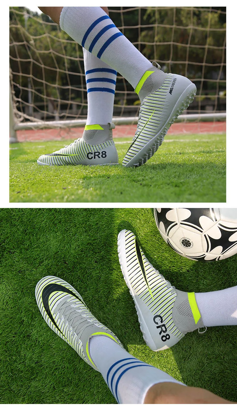 Футбольные бутсы для использования в помещении для мужчин оригинальная спортивная футбольная обувь дышащие ботинки для футбола с дерном детские спортивные Бутсы futebol chuteiras