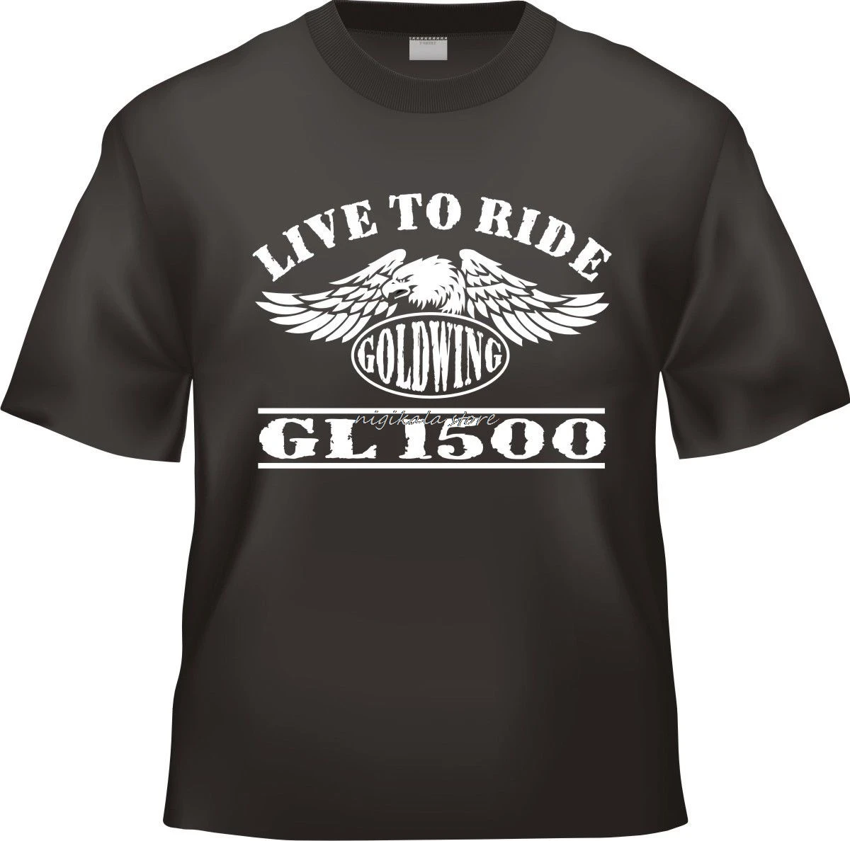 Топы, летняя крутая забавная футболка, новинка, Goldwing GL 1500 GL1500, летняя футболка с мотоциклом