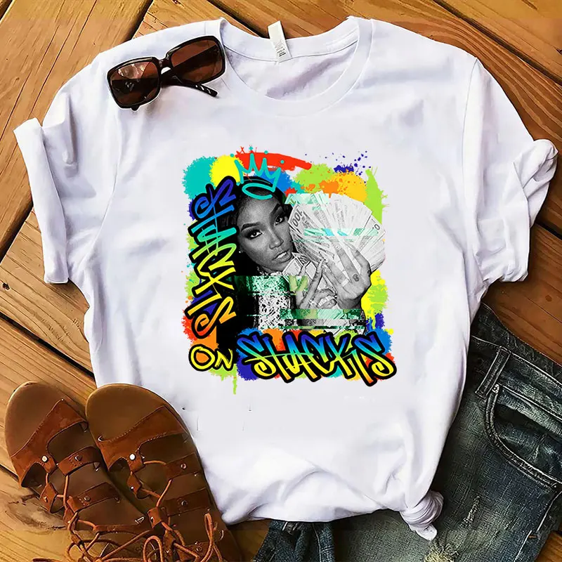 

New Arrivals Summer White Womens Tshirt Big Bank Women's Causal Tie Dye Short Sleeve T Shirts Crew Neck Graphic Tees