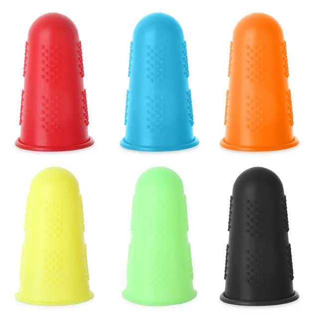 Kézimunka Varrás Gyűszű Gumi Őr Sapkák Nem Csúszás Ujjvédő Szilikon Ujjfedél - Image 3