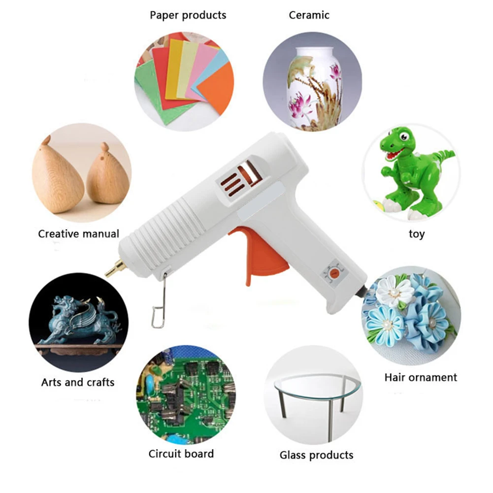 

120W High Power Hot Melt Aluminum Glues Gun Temperature Adjustable Repair Kit Tool Glue Gun Stick DIY Craft Repair Art Sealing