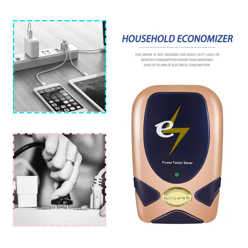 28KW Digital Home Electricity Power Energy Saver Smart LED Electricity Saving Box Electric Save Device Up To 30% US UK EU Plug