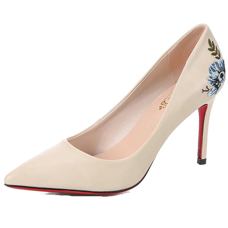 

8.5CM PUMPS 2020 High-heeled shoes women's fine with 2019 spring and autumn new wild shoes temperament gentle shoes