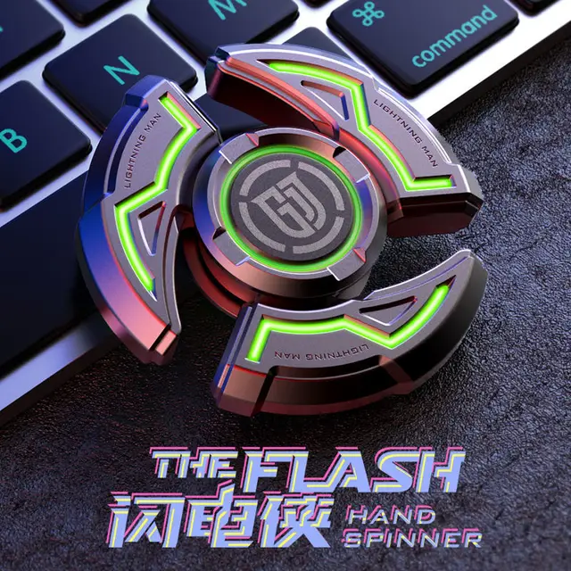 EDC Alloy Hand Spinner Antistress Funny Light Gadget For Adults Fidget Toys Autism ADHD Focus Relieve Stress for Children gift 4