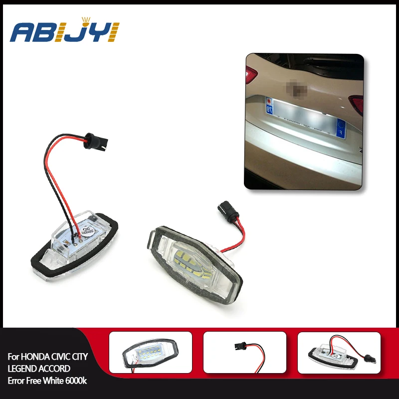 Лидер продаж 2 шт. Автомобильный светодиодный номерной знак автомобильные