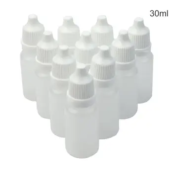 

10Pcs 30ml Empty Plastic Dropper Bottles Container Vials, Suit for Solvents, Light oils, Paint, Essence, Eye Drops, Saline