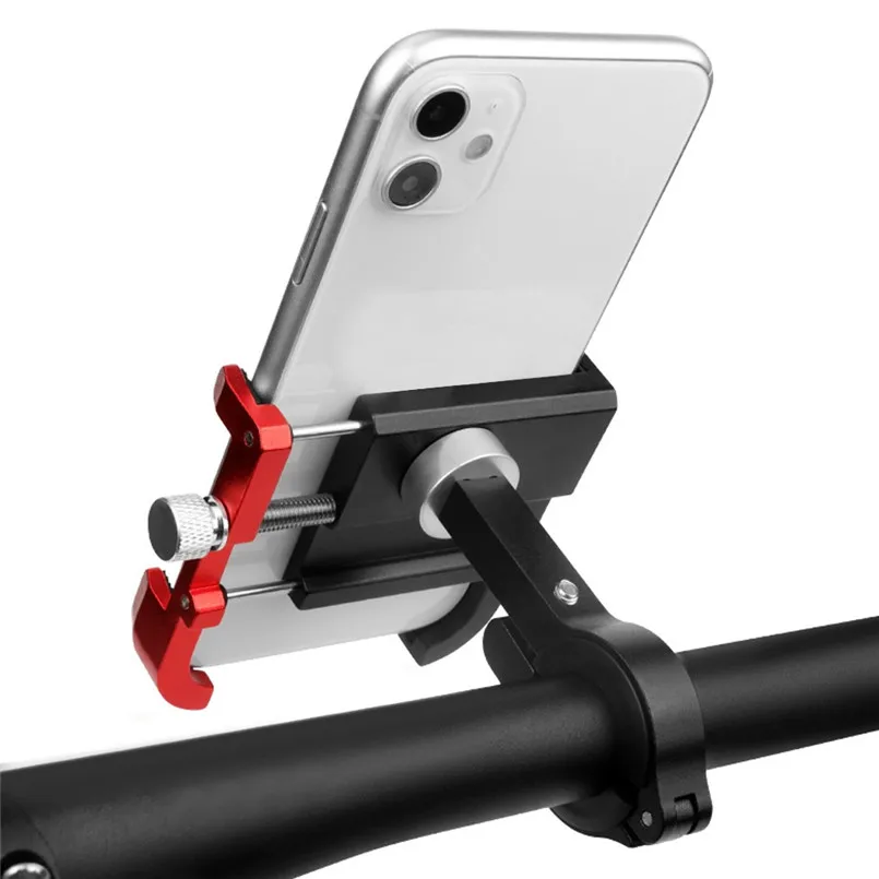Bicycle Phone Mount Aluminum Bike Phone Holder Shockproof Fixing Bracket 8.5×8×5.5cm Bike Phone Holder 40DEC050209