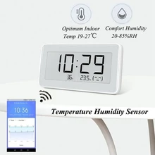 Многофункциональные Беспроводные умные электрические цифровые часы для помещений и улицы, гигрометр, термометр, ЖК-дисплей, измерение температуры
