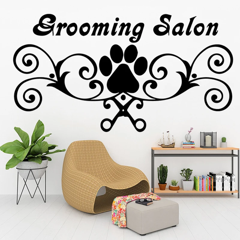 

Vinyl Srooming Beauty Salon Wall Stickers Barber Shop Spa Home Decor For Waterproof Livingroom Decoration Decals Poster HY2033