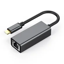 

Type-C to RJ45 Gigabit Ethernet port wired network card 1000M usb c external network card free drive whole sale