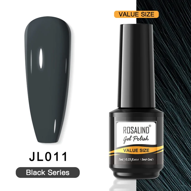 ROSALIND 7ml Gel Polish Semi Permanent Nails Gel Polish Soak Off UV LED Base Top Coat Vernis Nail Art Glitter Gel Varnish RAI-JL011
