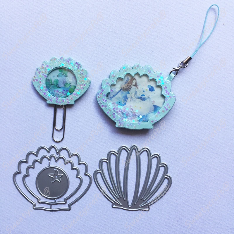 Pearl scallop metal die cut 4