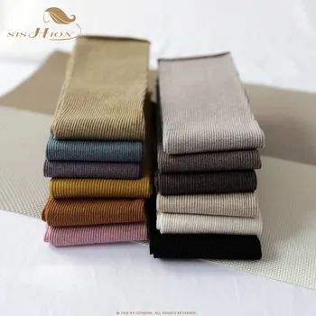 

SISHION Vertical striped oat candy pile medium long socks cotton Japanese curled heeled Women light gray oat white socks SP0884