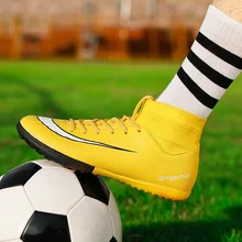 Мужские футбольные бутсы, бутсы, ботинки с шипами TF, высокие тренировочные кроссовки для тренировок, мягкие уличные ботинки, футбол в футзале, мужская обувь