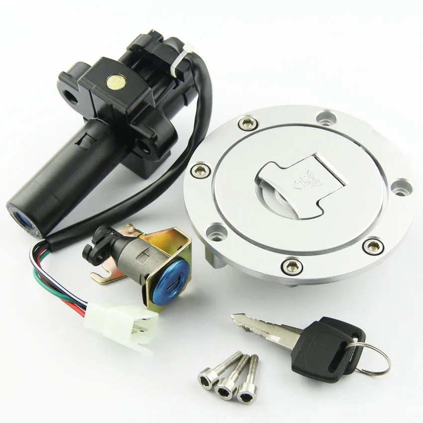 Motorcycle Ignition Switch Fuel Gas Tank Cap Cover Seat Lock Key Set Kit For Honda CB750 F2 CB Seven Fifty CB1300