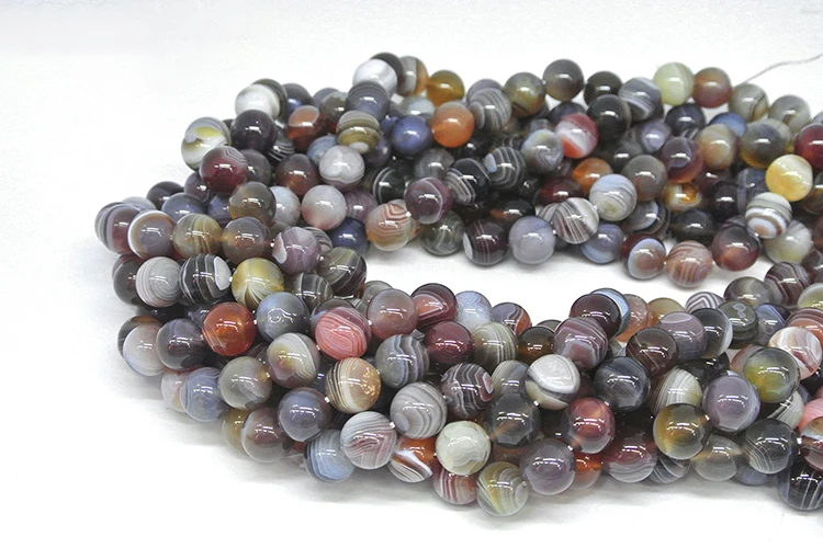 1Strands  Natural Botswana Onyx Round Loose Beads DIY Necklaces Bracetls Beads 15