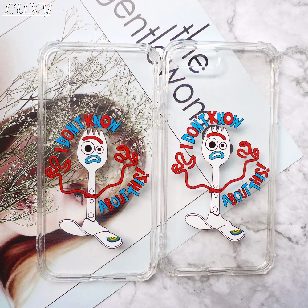 Милая история игрушек мультфильма Forky чехол для телефона Apple iPhone 7 8 6 6s plus X XS Max Xr