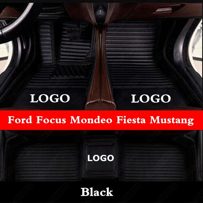 Автомобильные коврики на заказ для Ford Focus Mondeo Fiesta Mustang S-max Нескользящие любой